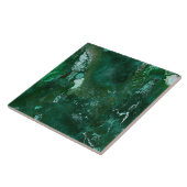 Glänzendes Silber und grüner Fliese (Seite)