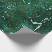 Glänzendes Silber und grüner Geschenkpapier (Ecke)