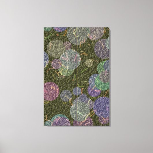 Glänzendes Stickdesign Leinwanddruck (Vorderseite)