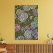 Glänzendes Stickdesign Leinwanddruck (Insitu (Wohnzimmer))