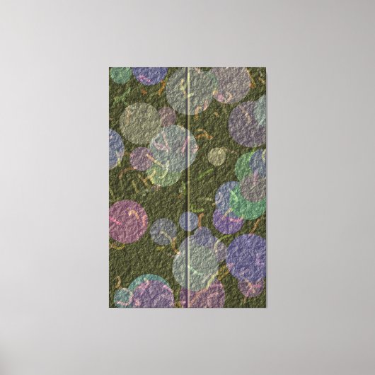 Glänzendes Stickdesign Leinwanddruck (Vorderseite)