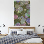 Glänzendes Stickdesign Leinwanddruck (Insitu (Schlafzimmer))