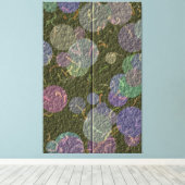 Glänzendes Stickdesign Leinwanddruck (Insitu (Holzboden))