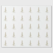 Glänzendes Weihnachtsbaum-Geschenkpapier Geschenkpapier (Flach)