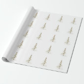 Glänzendes Weihnachtsbaum-Geschenkpapier Geschenkpapier (Ungerollt)