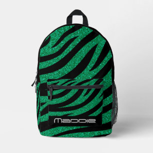 Glänzendes Zebramuster Druck-Rucksack Bedruckter Rucksack