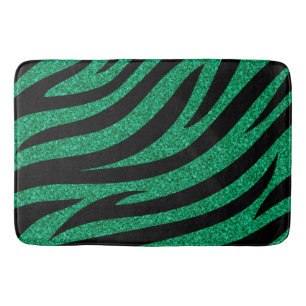 Glänzendes Zebrastreifen-Muster Badematte