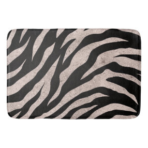 Glänzendes Zebrastreifen-Muster Badematte