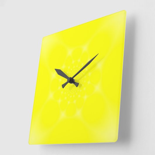 glanzgelb quadratische wanduhr (Winkel)