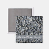 Glanzkies-Hochzeit Magnet (Vorderseite/Rückseite)