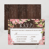 Glanzlichter Birnen Stallholz Hochzeit Rsvp Karte (Vorne/Hinten)