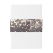 Glanzlichter Romantischer Grau Moderner Glanz Einladungsbanderole (Rückseitenbeispiel)
