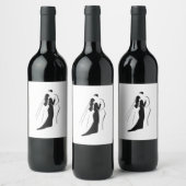 Glanzmarken für Weinflaschen - Hochzeit Weinetikett (Flaschen)