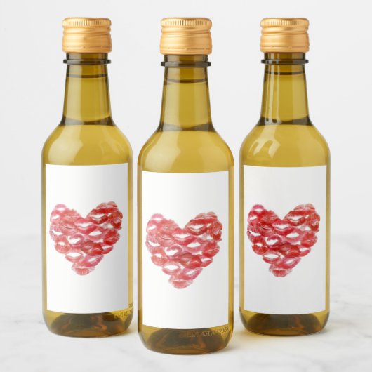 Glanzmarken Liebe Sie Weinetikett (Flaschen)