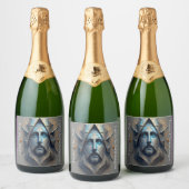 Glanzmarkierungen für Weinflaschen (4" x 3,5") Schaumweinetikett (Flaschen)