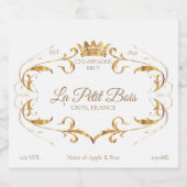 Glanzmarkierungen Schaumweinetikett (Einzelnes Label)