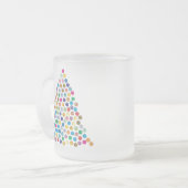 Glanzmehrfarbiger Weihnachtsbaum Mattglastasse (Vorderseite Links)