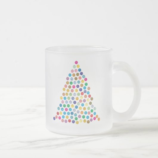 Glanzmehrfarbiger Weihnachtsbaum Mattglastasse (Rechts)