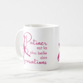 Glanzrose Eislauf-Tasse sensationell Kaffeetasse (Vorderseite Links)
