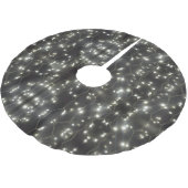 Glanzseidenblumen Polyester Weihnachtsbaumdecke (Schrägansicht)