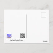 GlanzSilberleuchten Weihnachts-Postkarte Postkarte (Rückseite)