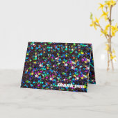 Glanzsterne danke karte (Gelbe Blume)