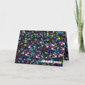 Glanzsterne danke karte (Vorderseite)