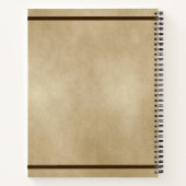Glanzstücke auf altem Papier Notizblock (Rückseite)