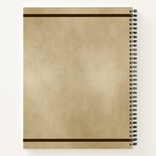 Glanzstücke auf altem Papier Notizblock (Rückseite)