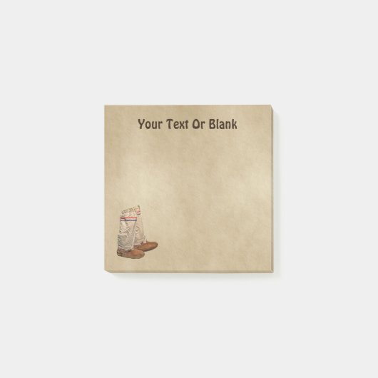 Glanzstücke auf altem Papier Post-it Klebezettel (Vorderseite)