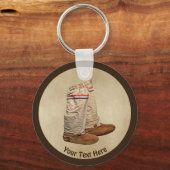 Glanzstücke auf altem Papier Schlüsselanhänger (Vorderseite)