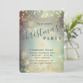 Glanzvolles Weihnachtsfest im Unternehmen Einladung (Stehend Vorderseite)