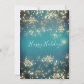 Glanzvolles Weihnachtsfest im Unternehmen Einladung (Rückseite)