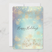 Glanzvolles Weihnachtsfest im Unternehmen Einladung (Rückseite)