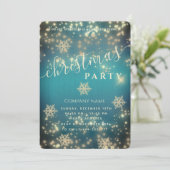 Glanzvolles Weihnachtsfest im Unternehmen Einladung (Stehend Vorderseite)