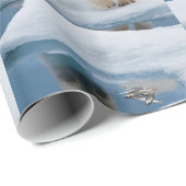 Glanzwackelpapier Polar Bear Geschenkpapier (Rolleneckpunkt)
