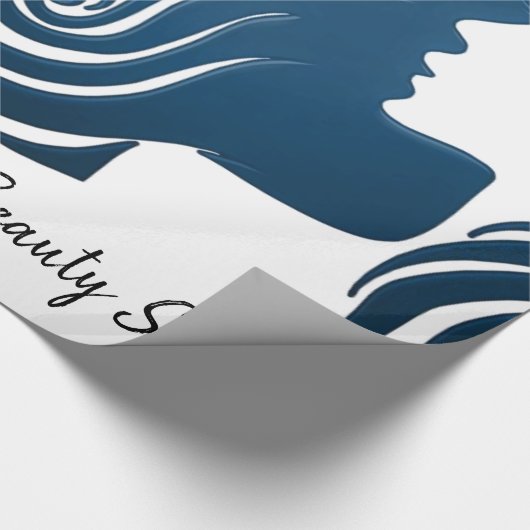 Glanzwaschpapier, Schönheitssalon Geschenkpapier (Ecke)