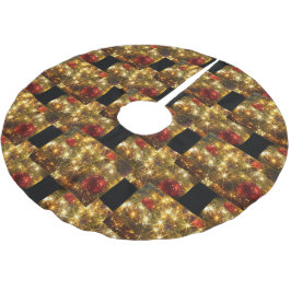 Glanzwein-Weihnachtsbaumrock Polyester Weihnachtsbaumdecke