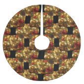 Glanzwein-Weihnachtsbaumrock Polyester Weihnachtsbaumdecke (Vorderseite)