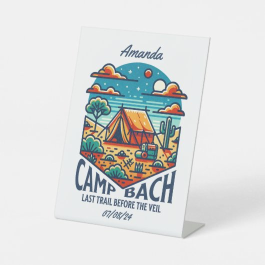 Glanzwüste des Junggeselinnen-Abschieds Sockelschild (Vorderseite)