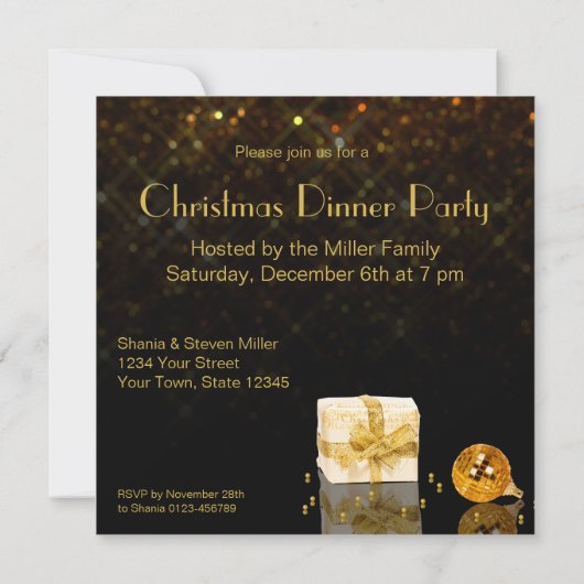 Glanzzeit Weihnachten Einladung (Rückseite)