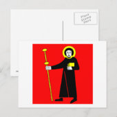 Glarus Flag Postkarte (Vorne/Hinten)