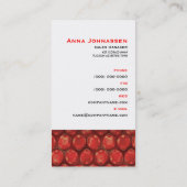 Glas 03 ・ Elegante Visitenkarte (Rückseite)