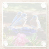 Glas-050 des Drossel-Untersetzer für immer 4x4 Glasuntersetzer (Rückseite)