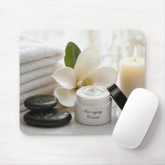 Glas Anti-Aging-Creme mit Magnolie Mousepad (Mit Mouse)