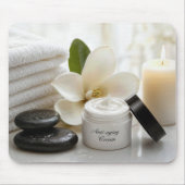Glas Anti-Aging-Creme mit Magnolie Mousepad (Vorne)
