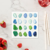 Glas aus dem Meer, Glaskunst aus dem Strand Serviette (Beispiel)