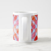 Glas aus Designstruktur Hintergrund Jumbo-Tasse (Rückseite)