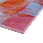 Glas aus Designstruktur Hintergrund Schneidebrett (Ecke)