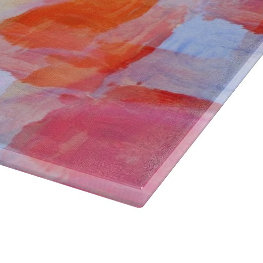 Glas aus Designstruktur Hintergrund Schneidebrett (Ecke)